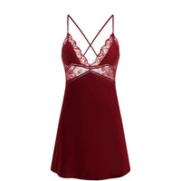 Sexy Lace Satin Nightdress