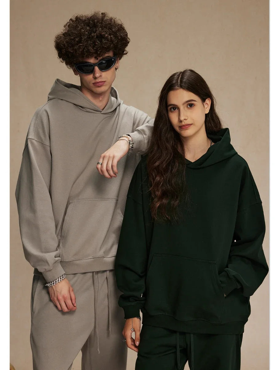 Couple Fleece Retro Hoodies