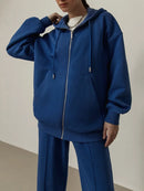 Fleece Oversize Tracksuits Hooded Sweatshirts