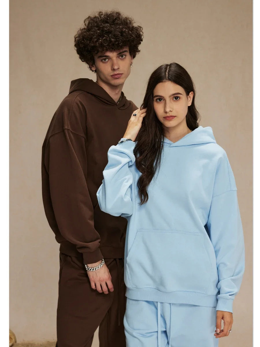 Couple Fleece Retro Hoodies