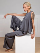 Crossed Back Vest & Loose Trousers Pajama Set