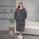 Loose Flannel Coral Fleece Sleepwear Dress