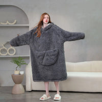 Loose Flannel Coral Fleece Sleepwear Dress