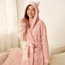 Flannel Hooded Cartoon Lounge Robe