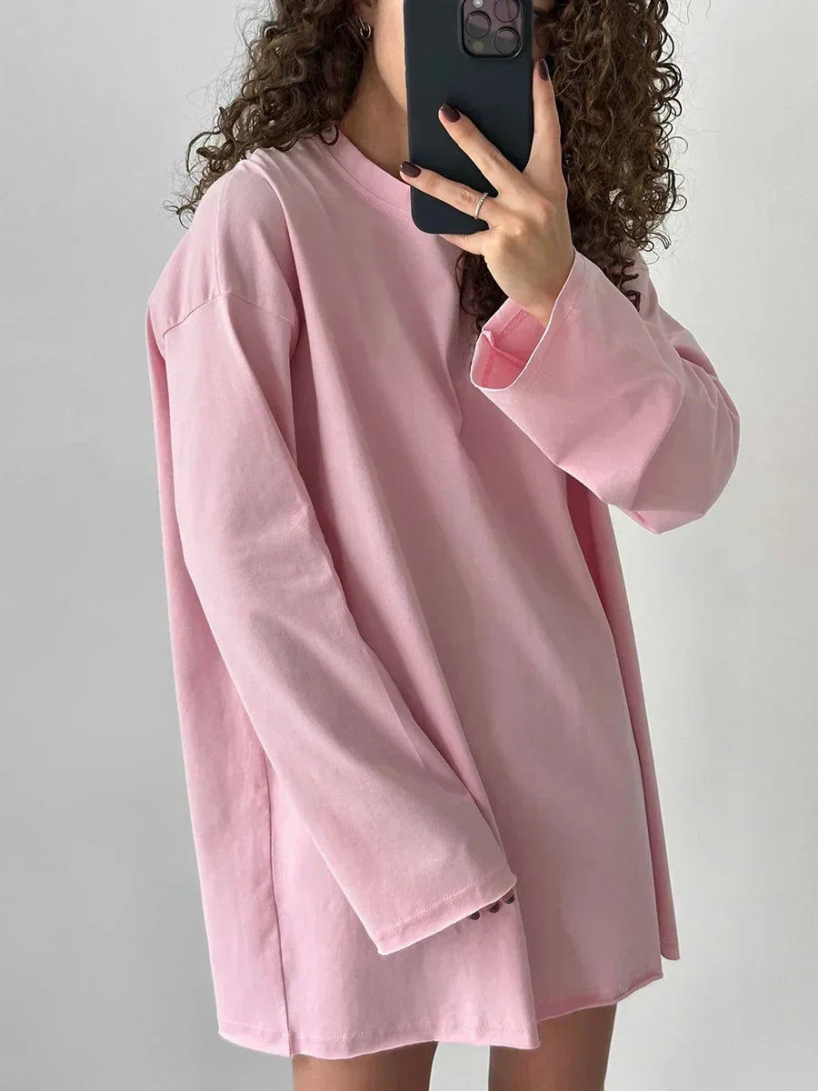 100% Cotton Basic Oversized T-shirt