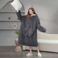 Loose Flannel Coral Fleece Sleepwear Dress